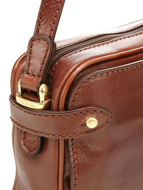 STORY Shoulder mini bag in leather BROWN - Women’s Bags