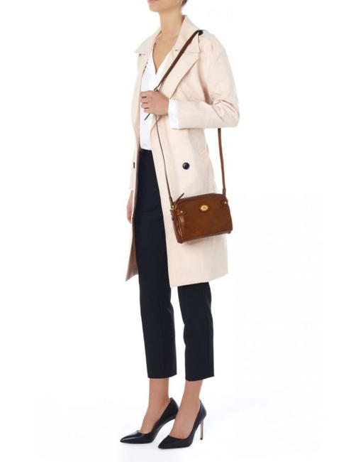 STORY Shoulder mini bag in leather BROWN - Women’s Bags