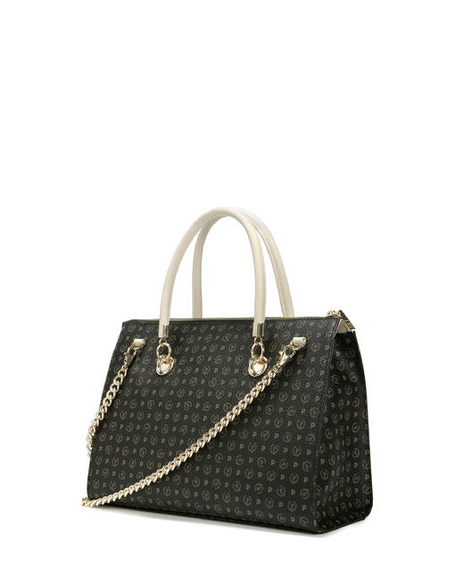 Heritage Classic Shoulder shopper, with shoulder strap Black / Ivory - Women&rsquo;s Bags