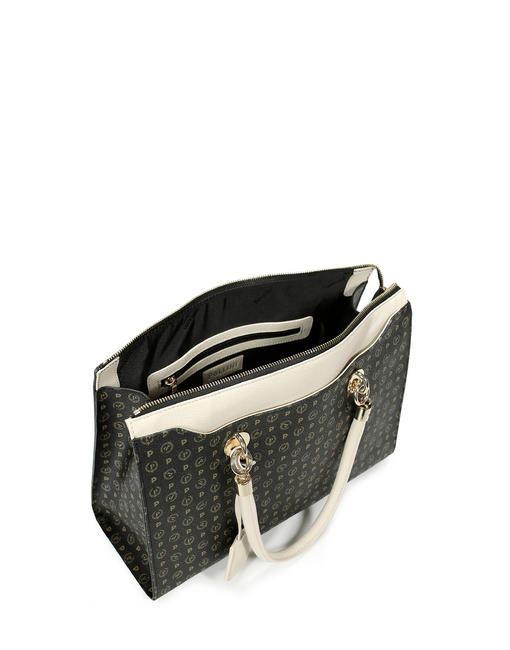 Heritage Classic Shoulder shopper, with shoulder strap Black / Ivory - Women&rsquo;s Bags