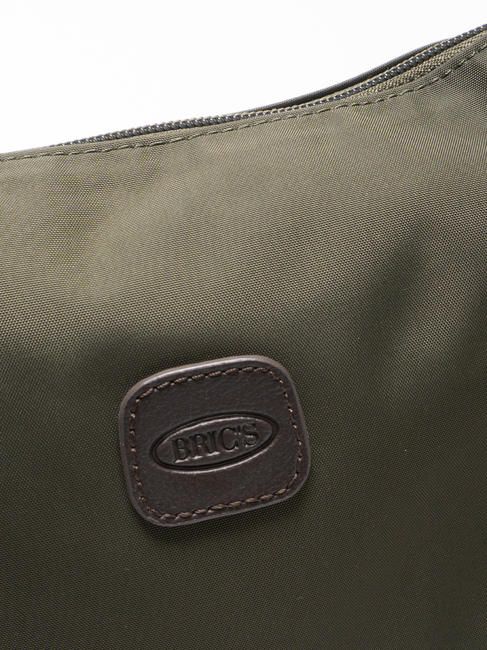 X-COLLECTION Small crescent bag olive / dark brown - Women&rsquo;s Bags