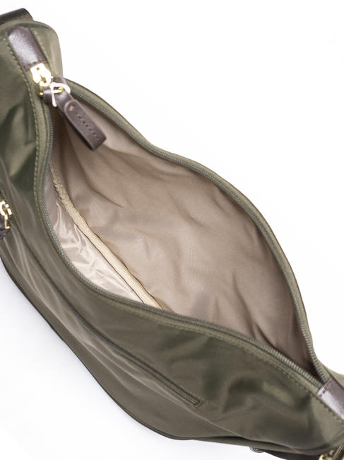 X-COLLECTION Small crescent bag olive / dark brown - Women&rsquo;s Bags