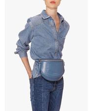 COCCINELLE BLACKIE Azalea Mini shoulder bag / leather pouch jeans - Women&rsquo;s Bags - 5