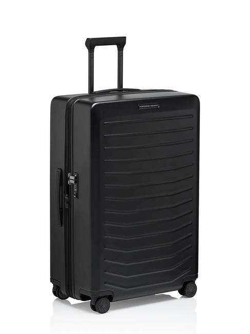 ROADSTER Large size trolley, expandable Black - Rigid Trolley Cases