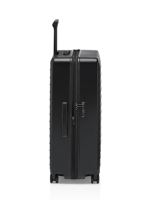 ROADSTER Large size trolley, expandable Black - Rigid Trolley Cases