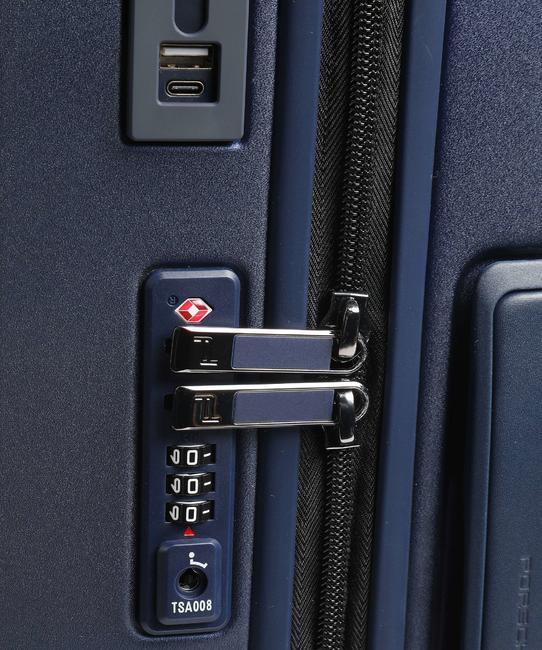 ROADSTER Hand luggage trolley, expandable blue - Hand luggage