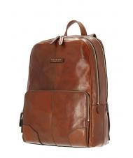 THE BRIDGE VESPUCCI Leather laptop backpack - Laptop backpacks
