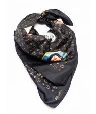 POLLINI PATCH Printed foulard Black - Scarves - 2
