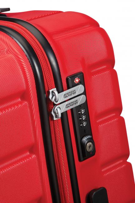 SMARTFLY 24IN Medium Trolley red - Rigid Trolley Cases