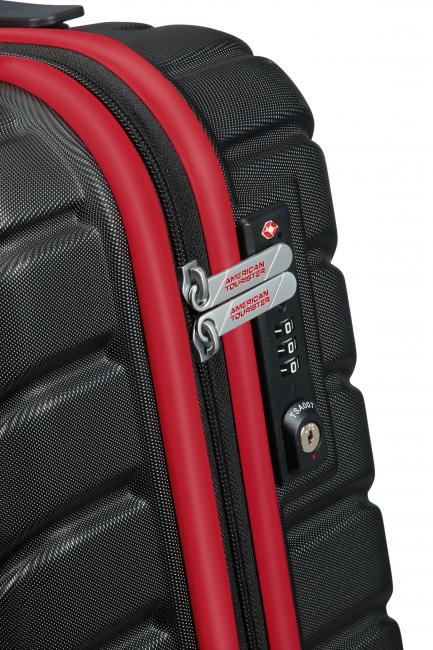 SMARTFLY 24IN Medium Spinner Trolley black - Rigid Trolley Cases