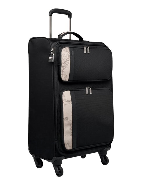WORK WAY Medium Trolley Black - Semi-rigid Trolley Cases