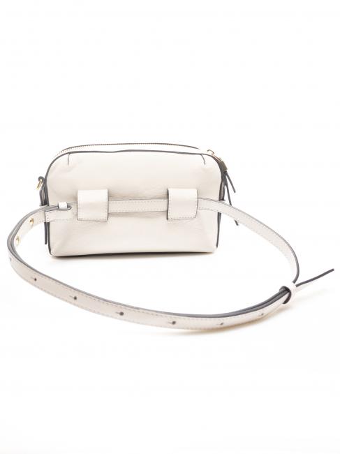 CAMPIONARIO -  CIRCLE Leather belt bag Black - Hip pouches