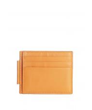 PIQUADRO URBAN Flat leather credit card holder ORANGE - Men’s Wallets - 2