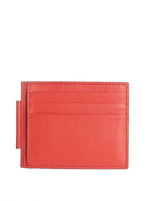 URBAN Flat leather credit card holder RED - Men&rsquo;s Wallets