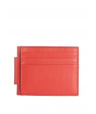 PIQUADRO URBAN Flat leather credit card holder RED - Men&rsquo;s Wallets - 2