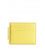 PIQUADRO URBAN Flat leather credit card holder Yellow - Men&rsquo;s Wallets - 2