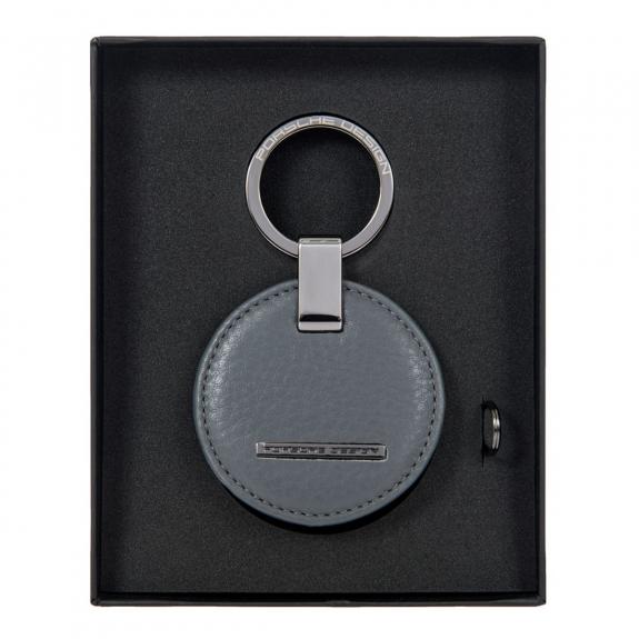 CIRCLE Leather keychain GREY - Key holders