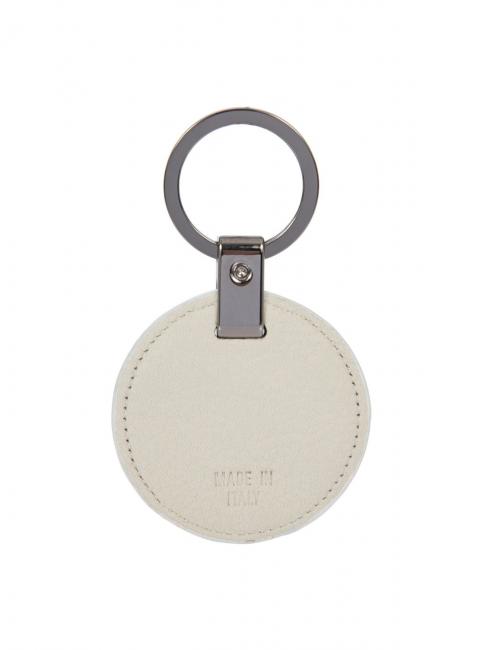 CIRCLE Leather keychain white - Key holders