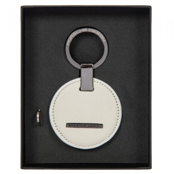 CIRCLE Leather keychain white - Key holders