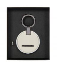 PORSCHE DESIGN CIRCLE Leather keychain white - Key holders - 3