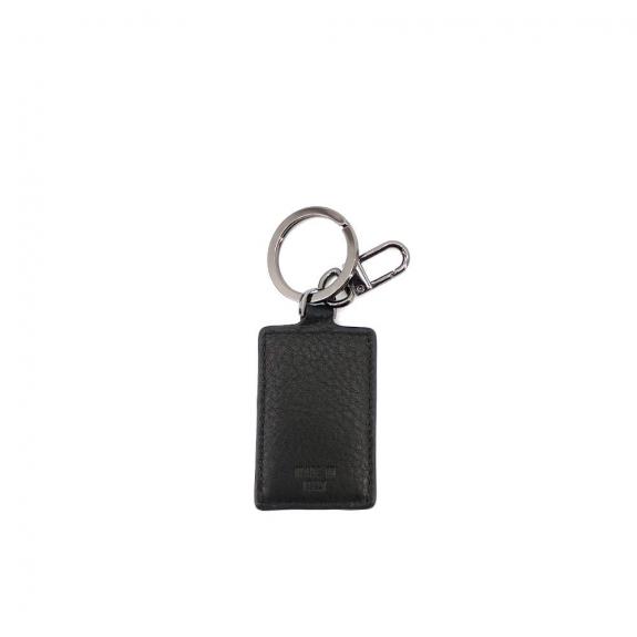 SQUARE Leather keychain Black - Key holders