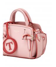 TRUSSARDI GITA Bicolor Hand micro bag with shoulder strap pink candy / red - Women&rsquo;s Bags - 3