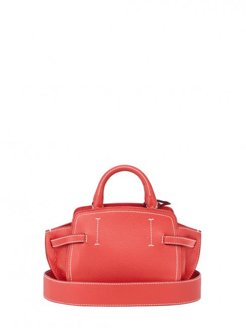 GITA Bicolor Hand micro bag with shoulder strap coral / bordeaux - Women&rsquo;s Bags