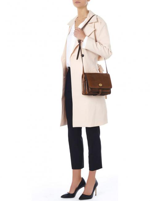 STORY Shoulder bag, in leather BROWN - Women’s Bags