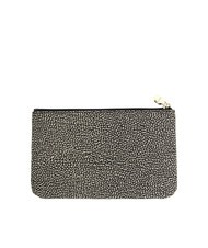 BORBONESE CLASSICA Hand clutch bag OP / NATURAL / BLACK - Sachets & Travels Cases - 2