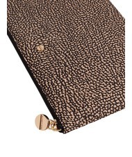 BORBONESE CLASSICA Hand clutch bag OP / NATURAL / BLACK - Sachets & Travels Cases - 3