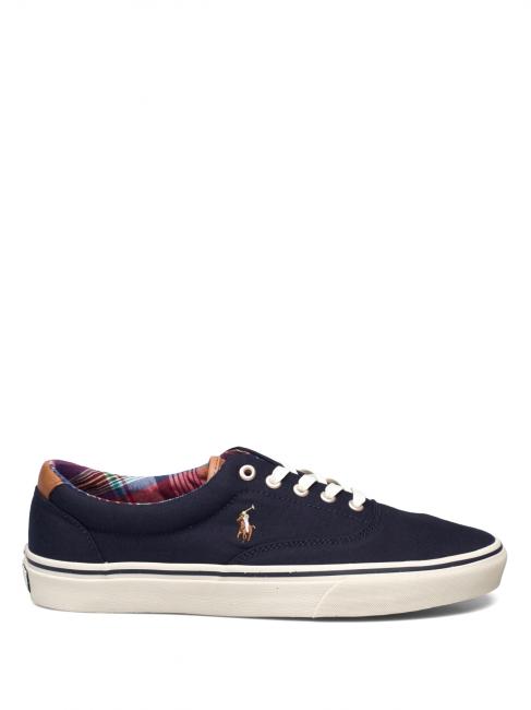 KEATON PONY Canvas sneaker hunter navy / madras - Women’s shoes