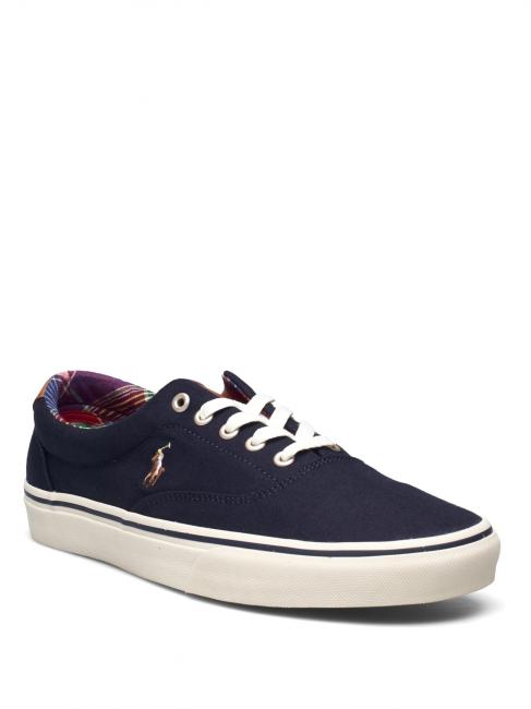 KEATON PONY Canvas sneaker hunter navy / madras - Women’s shoes