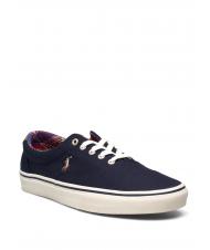 RALPH LAUREN KEATON PONY Canvas sneaker hunter navy / madras - Women’s shoes - 3