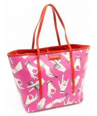 TRUSSARDI Shopping bag con stampa all over  - Women’s Bags