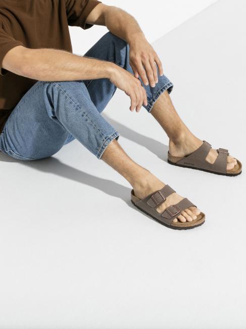 ARIZONA BIRKO-FLOR NUBUK Slipper sandal mocca - Unisex shoes