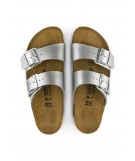 BIRKENSTOCK ARIZONA BIRKO-FLOR Slipper sandal silver - Women’s shoes - 4