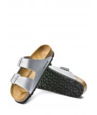 BIRKENSTOCK ARIZONA BIRKO-FLOR Slipper sandal silver - Women’s shoes - 5