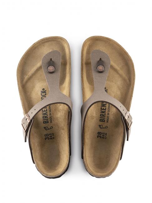 GIZEH BIRKO-FLOR  Thong sandal mocca - Unisex shoes