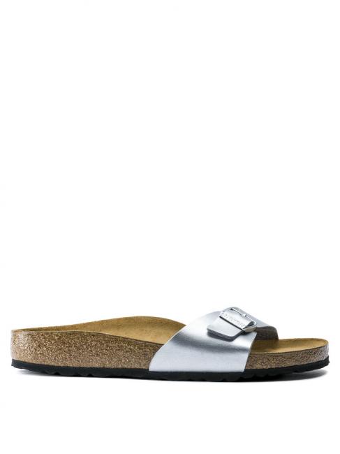MADRID BIRKO FLOR Slipper sandal silver - Women&rsquo;s shoes