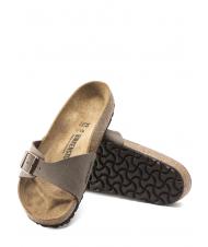 BIRKENSTOCK MADRID BIRKIBUC Slipper sandal mocca - Unisex shoes - 5