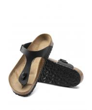 BIRKENSTOCK GIZEH BIRKO-FLOR Thong sandal black - Unisex shoes - 5
