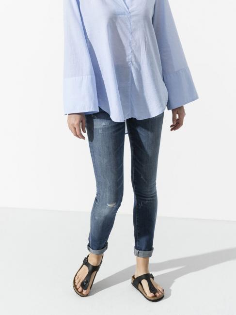 GIZEH BIRKO-FLOR Thong sandal black - Unisex shoes