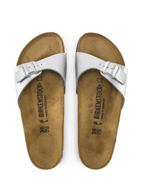 MADRID BIRKO FLOR Slipper sandal silver - Women&rsquo;s shoes