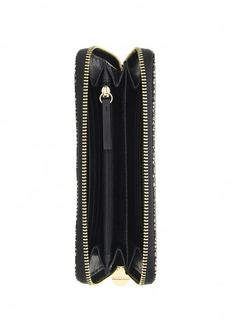 CLASSICA Zip Around Wallet OP / NATURAL / BLACK - Women’s Wallets