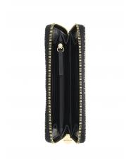 BORBONESE CLASSICA Zip Around Wallet OP / NATURAL / BLACK - Women’s Wallets - 2