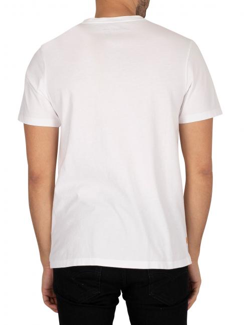 KENNEBEC LINEAR Cotton T-shirt white - T-shirt