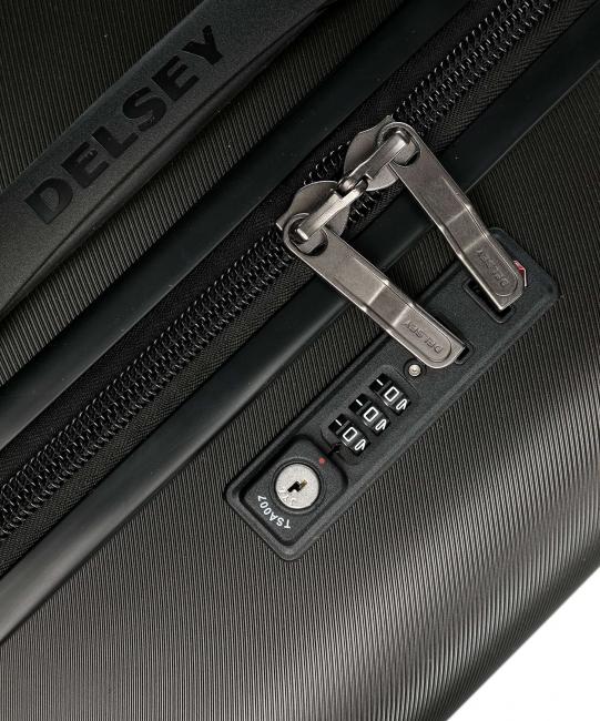 COMETE + Large Trolley Black - Rigid Trolley Cases