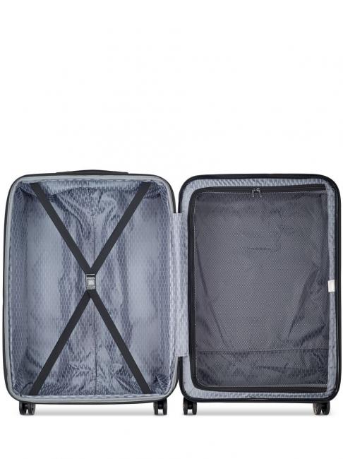AIR ARMOUR Large size trolley, expandable black - Rigid Trolley Cases