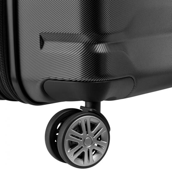 AIR ARMOUR Large size trolley, expandable black - Rigid Trolley Cases