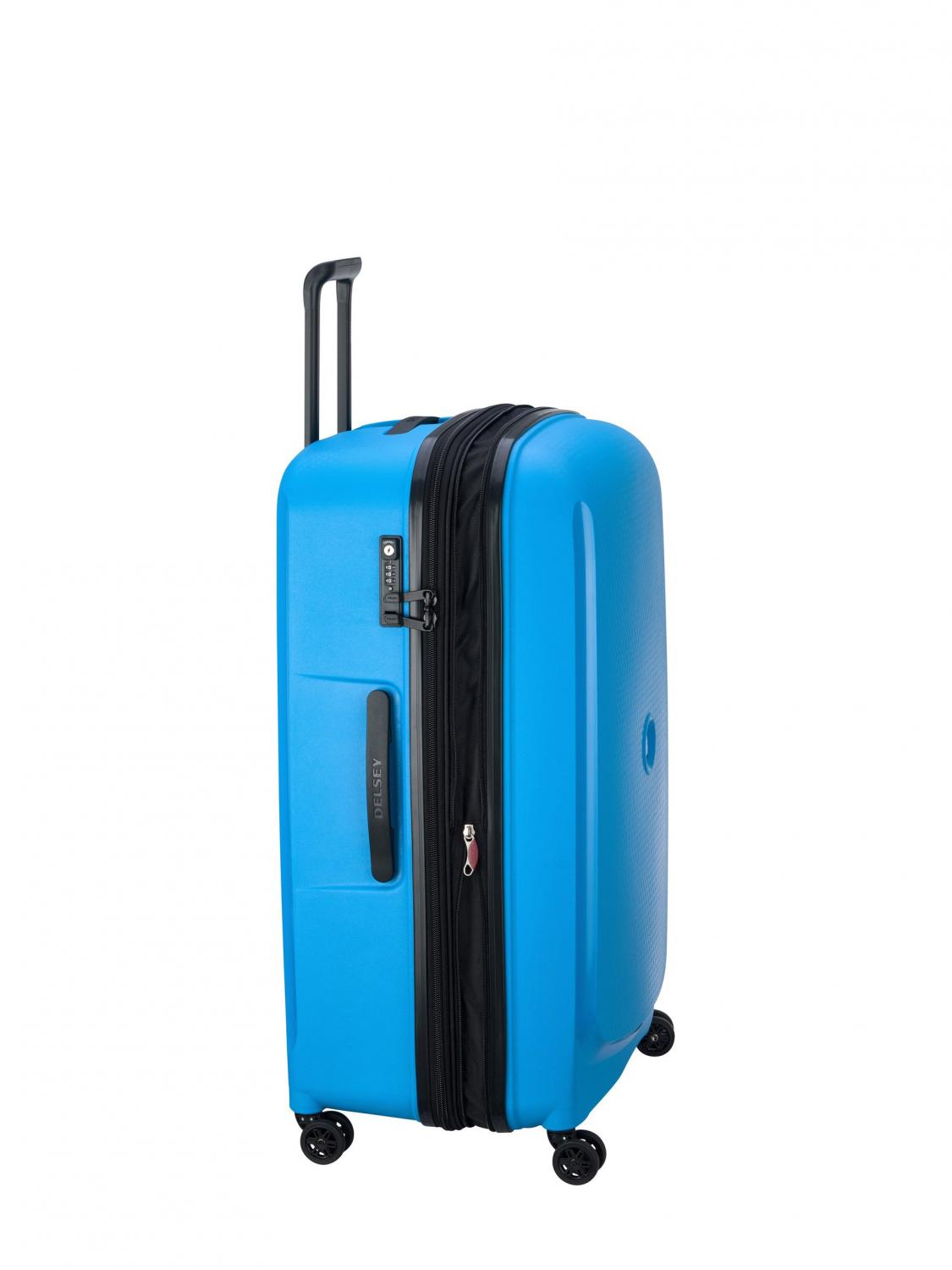 Delsey Belmont Plus Extra Large Trolley Expandable Zinc Blue Buy At Outlet Prices